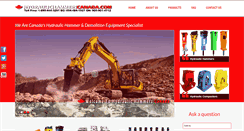 Desktop Screenshot of hydraulichammerscanada.com